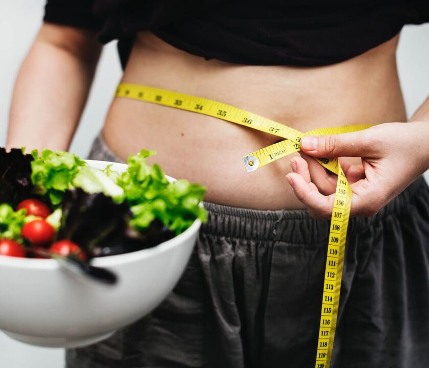 To lose weight, the main part of the diet should consist of vegetable dishes.