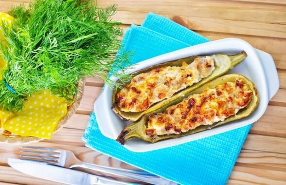 The Mediterranean diet is rich in vegetable dishes, like zucchini with feta
